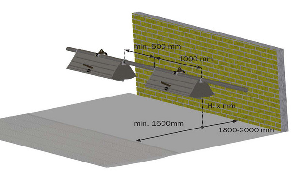 VD100 floor feeder mounting
